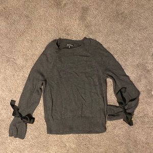 Bow sleeve sweater